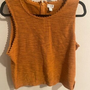 J. Crew Women's Rust Textured Tank Top Size XL